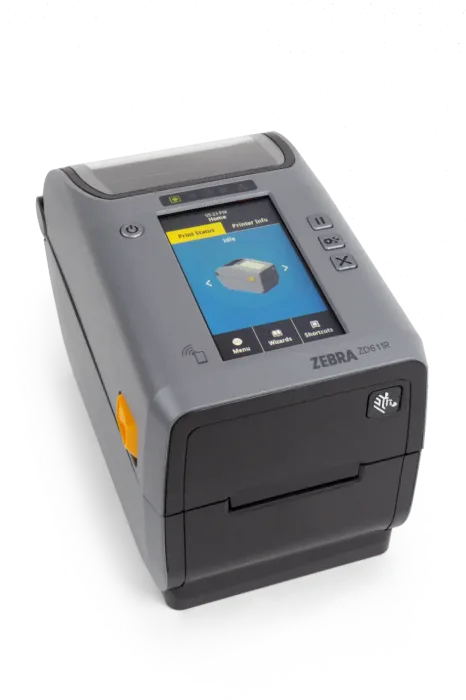 ZEBRA ZD611, 8 Punkte/mm (203dpi), Disp. (Farbe), RFID, EPLII, ZPLII, USB, BT (BLE), Ethernet, ZD6A122-T0EER2EZ