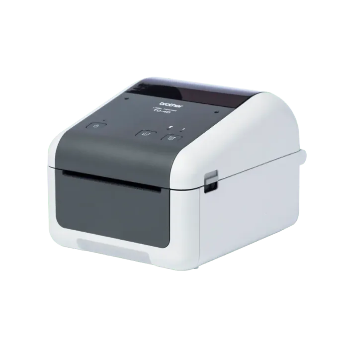 BROTHER TD-4410D, 4 Zoll, Thermodirektdruck, 203dpi, USB 2.0, seriell, grau/weiß , TD4410DXX1