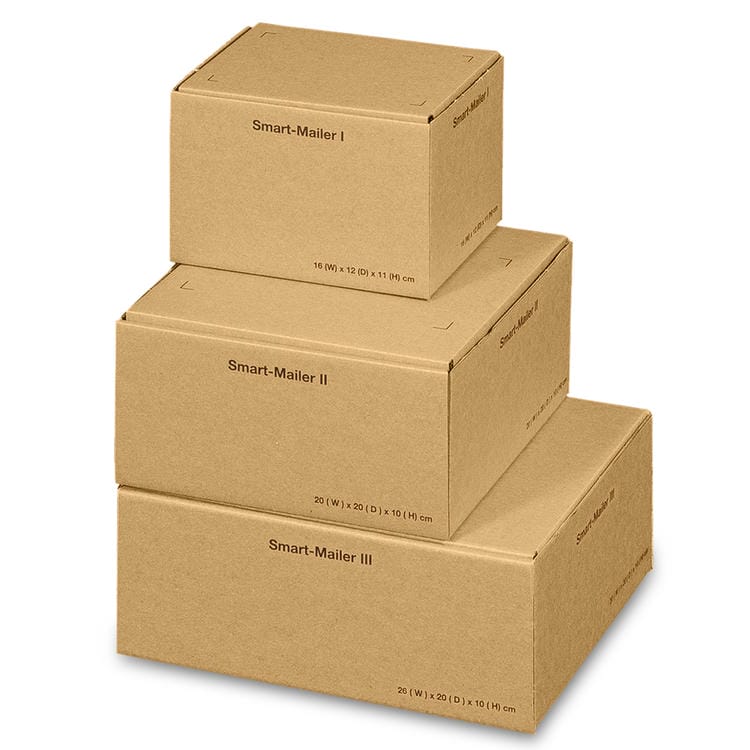 Smart-Mailer 2, braun, 200x200x100mm, 20er