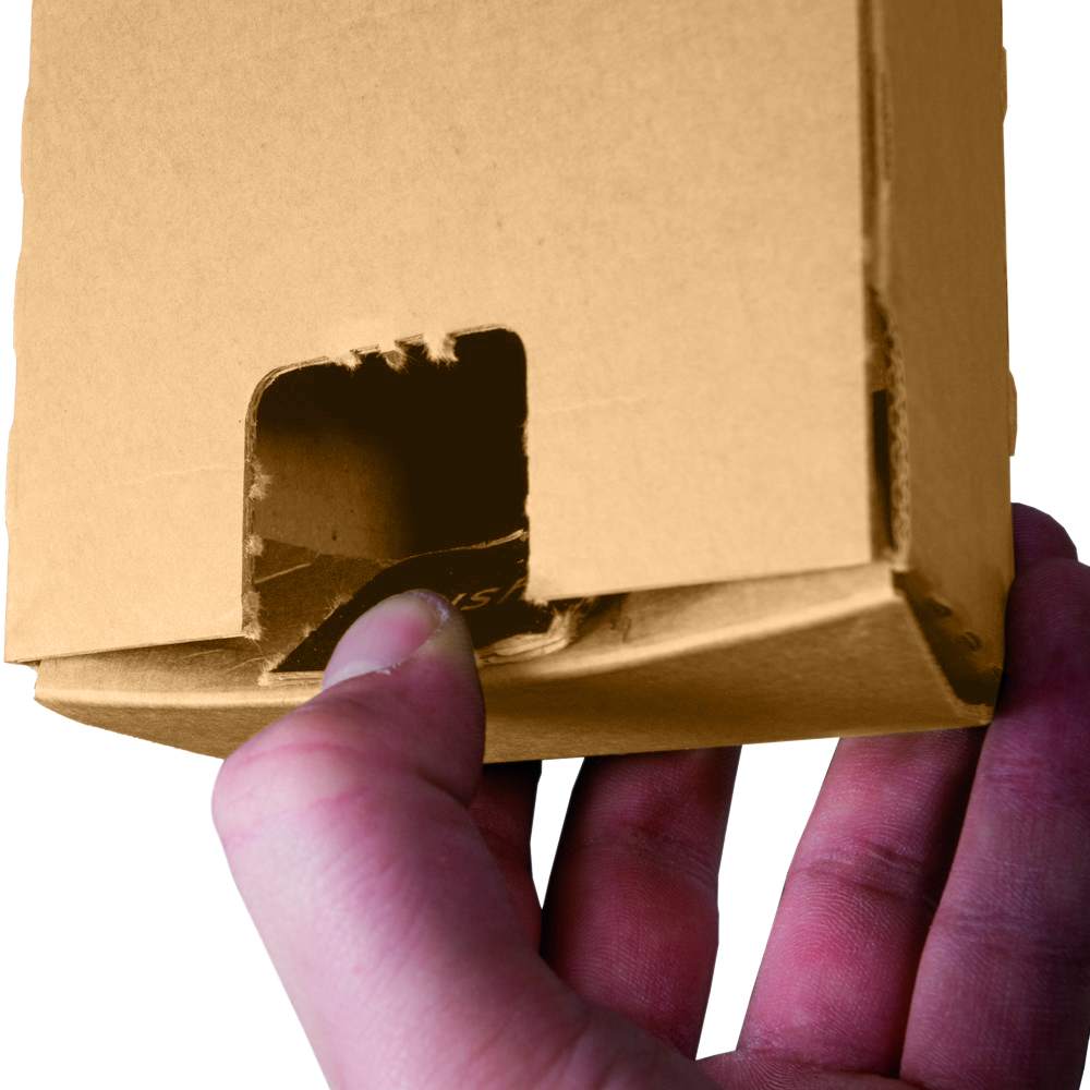 Trapez-Versandverpackung, mit Haftklebestreifen (705x105/55x75 mm)