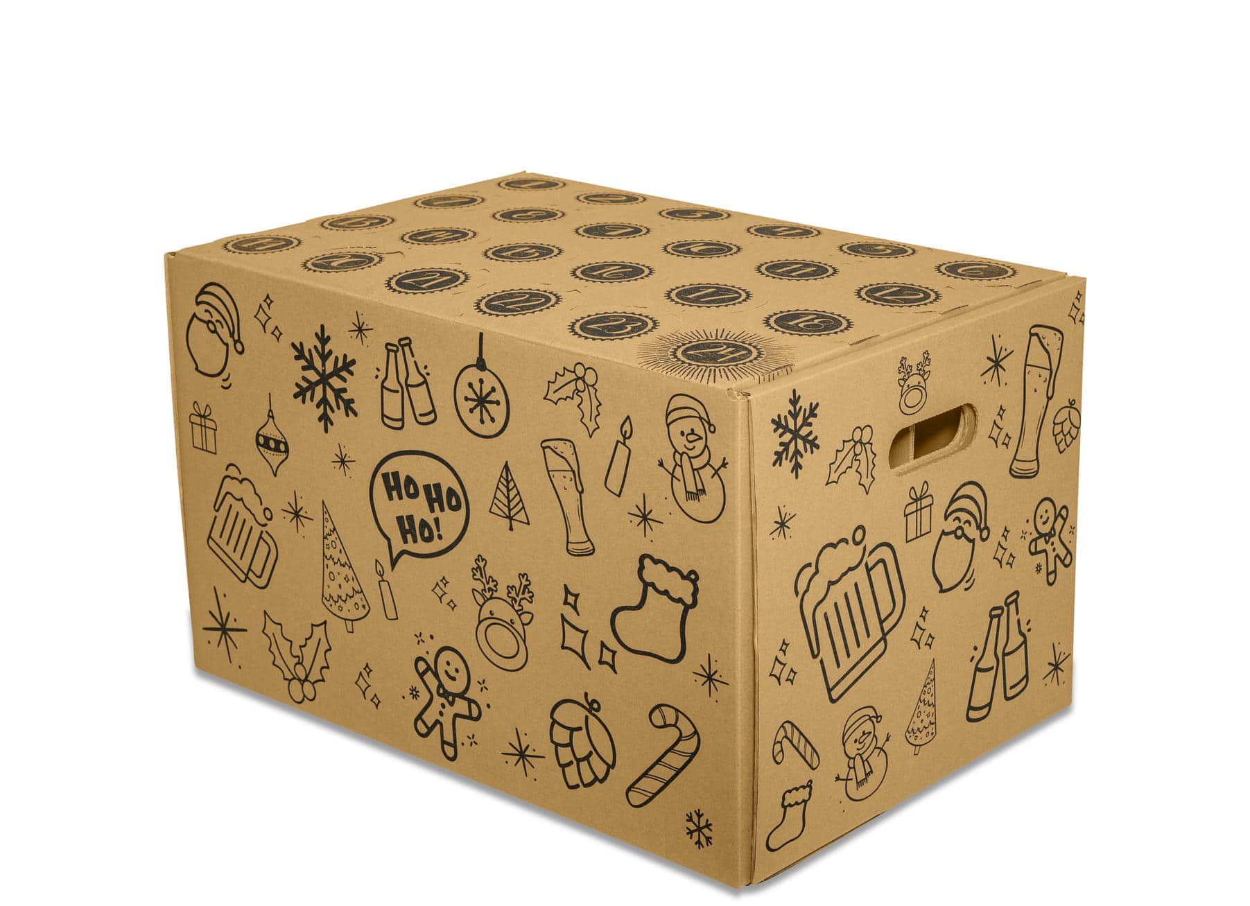 Versandkarton für Bieradventskalender 550x340x300mm