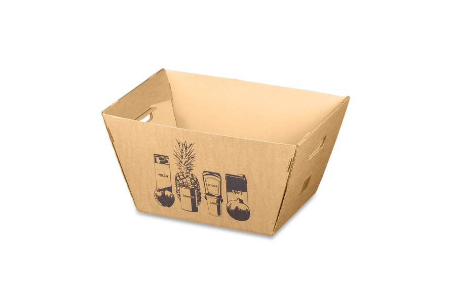 Einkaufskorb aus Wellpappe (500x330x260 mm)