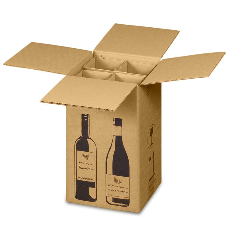 Versandkarton FÜR WEINFLASCHEN (212x204x368 mm)