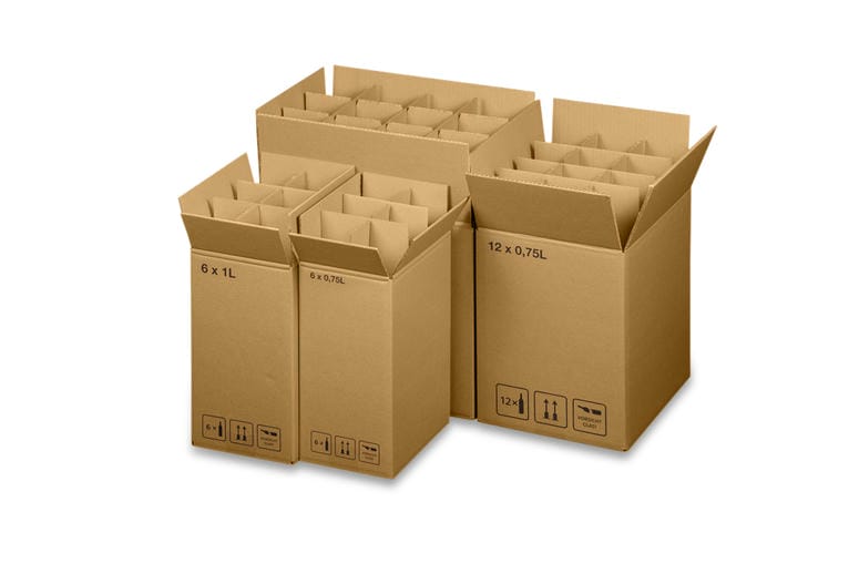 6er, 12er, 18er WEINEINLAGEN, Retail-Sets inkl. Einlage (305x212x368 mm)