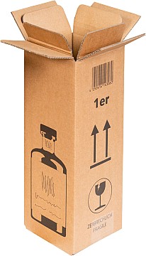 Versandkarton FÜR GINFLASCHEN (95x95x293 mm)