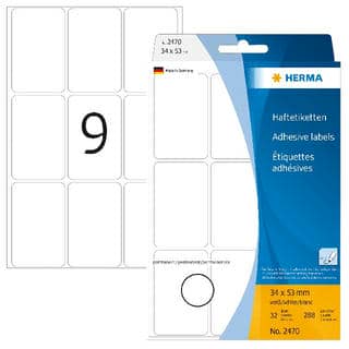 Vielzwecketiketten weiß