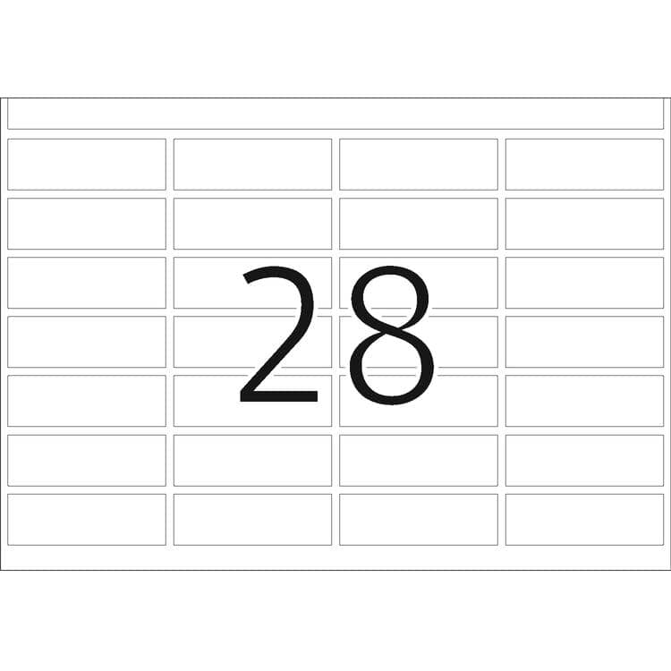 Haftetiketten für Druckmaschinen DP1 weiß