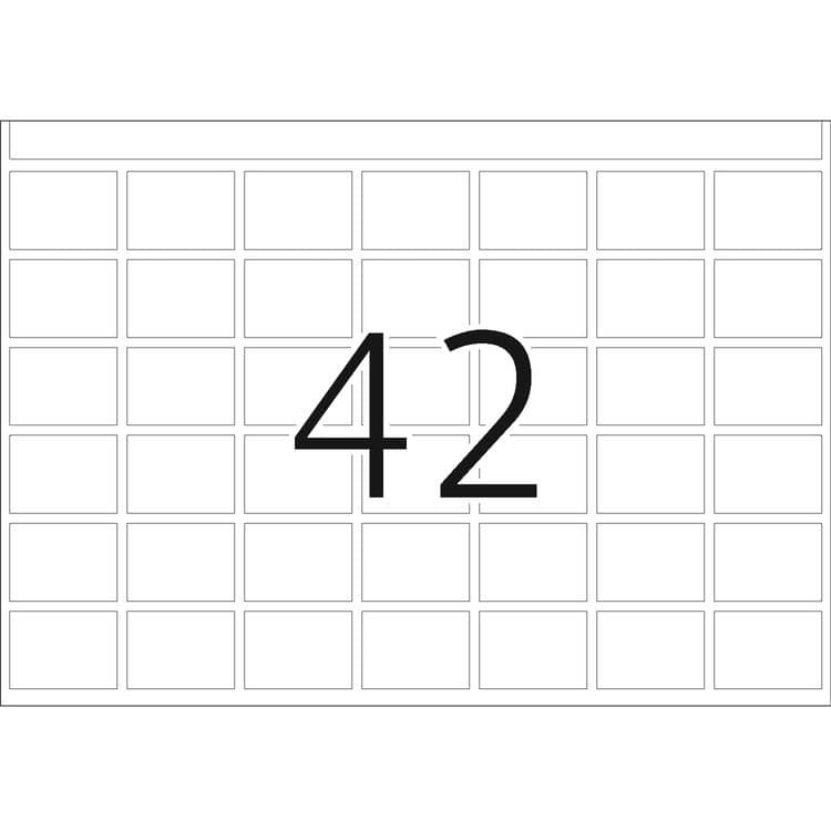 Haftetiketten für Druckmaschinen DP1 weiß