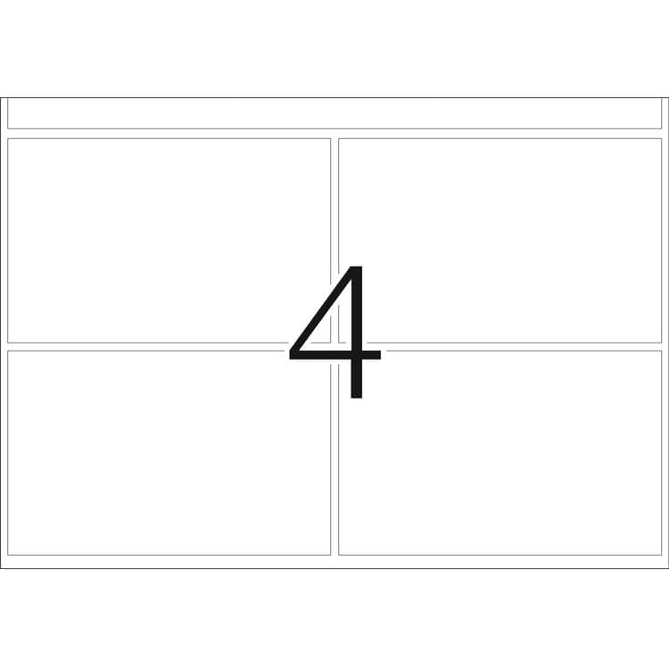 Haftetiketten für Druckmaschinen DP1 weiß