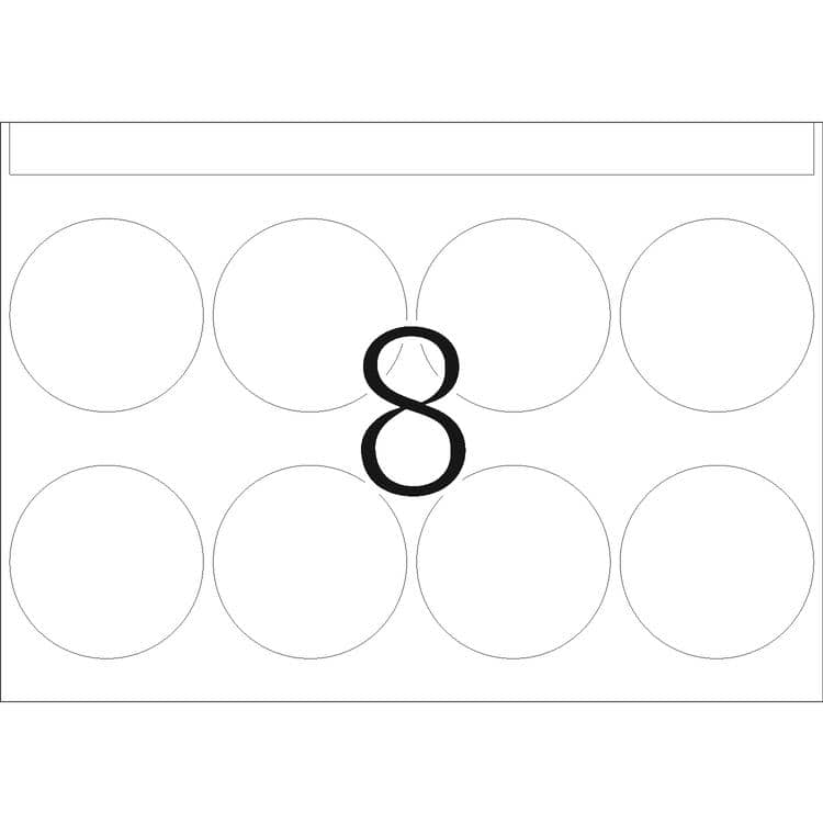 Haftetiketten für Druckmaschinen DP1 rund