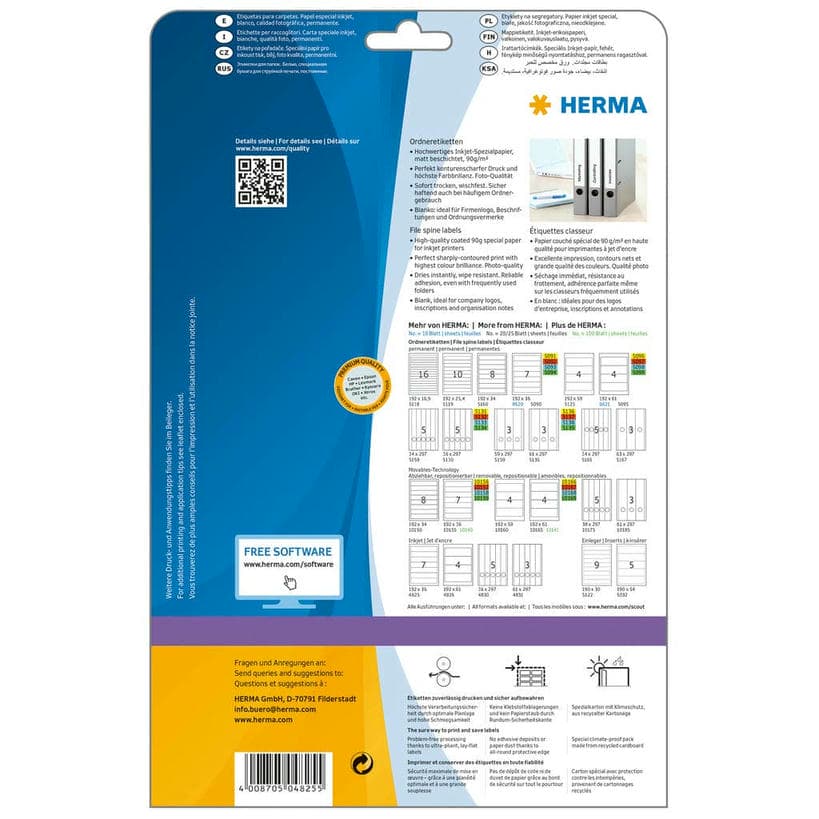 Ordner-Etiketten Inkjet