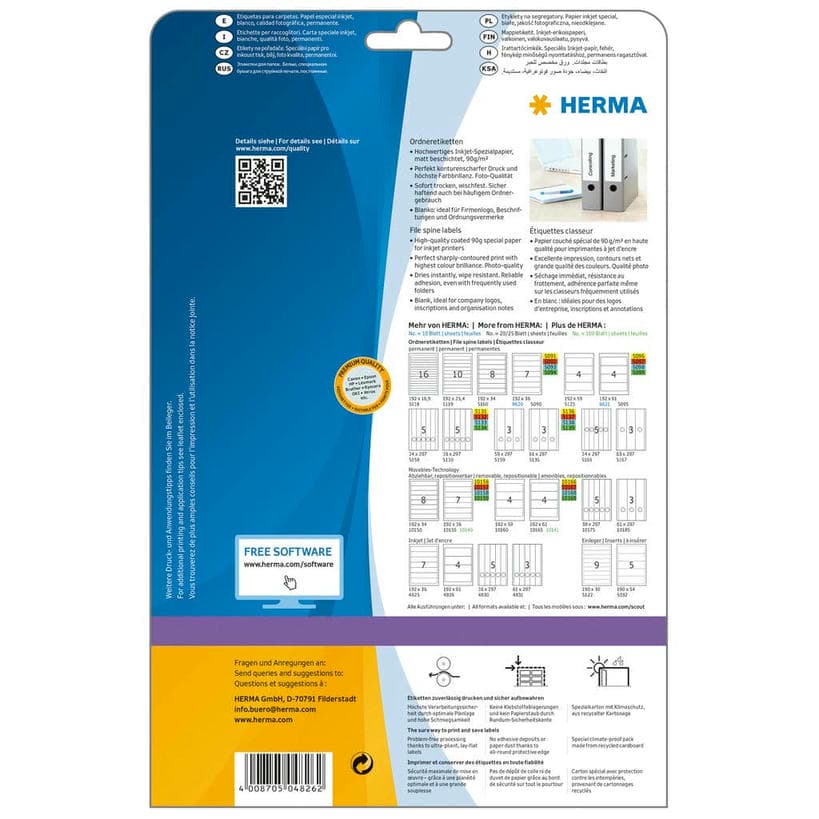 Ordner-Etiketten Inkjet