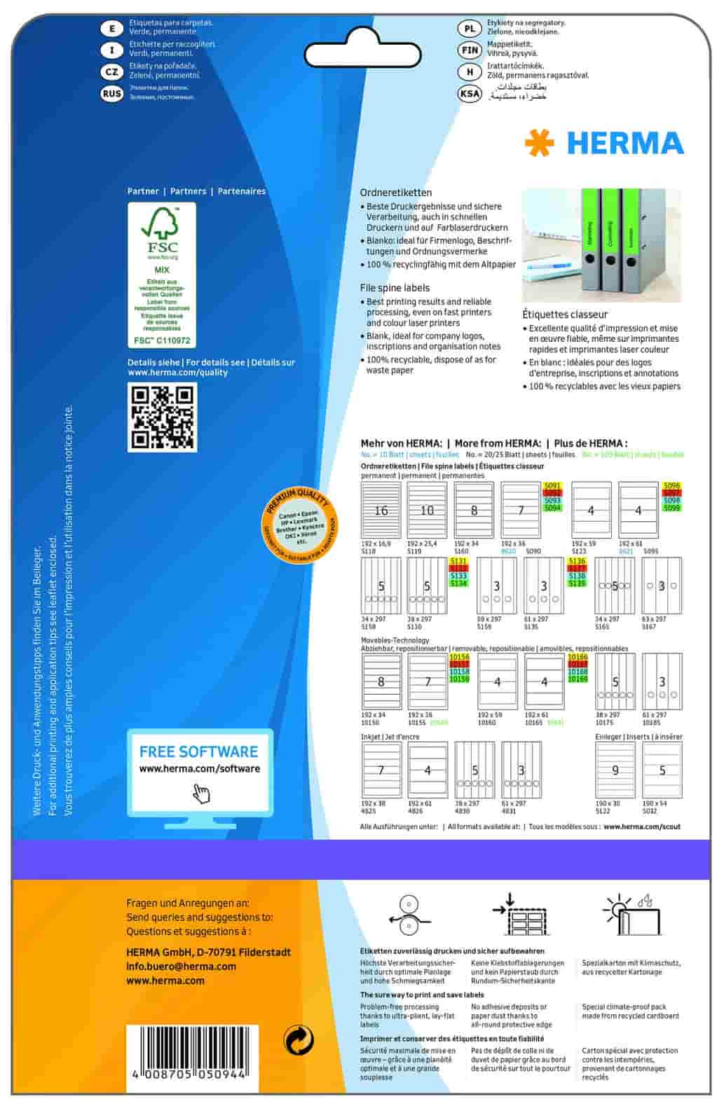 Ordner-Etiketten grün